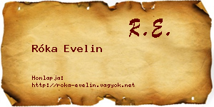 Róka Evelin névjegykártya